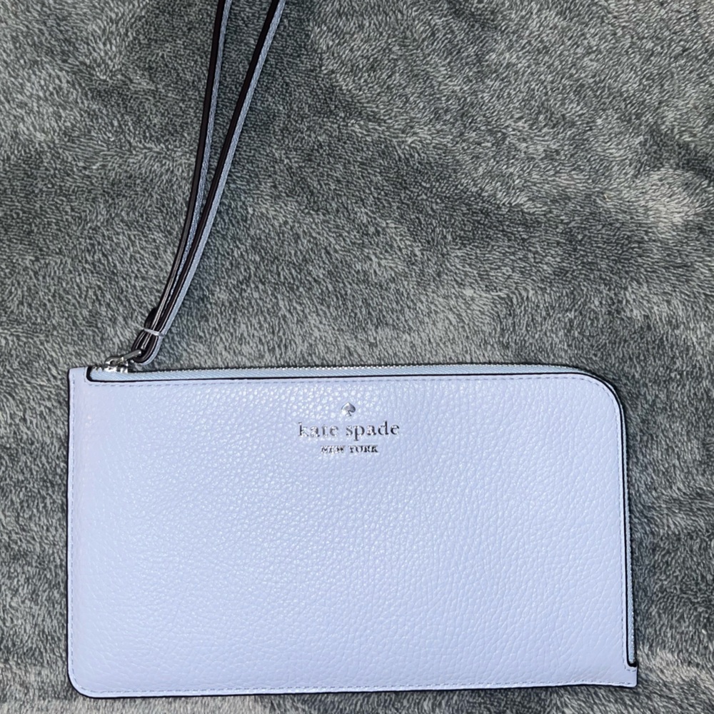 Kate Spade baby blue wristlet
